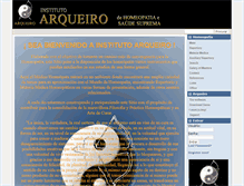 Tablet Screenshot of institutoarqueiro.com.br